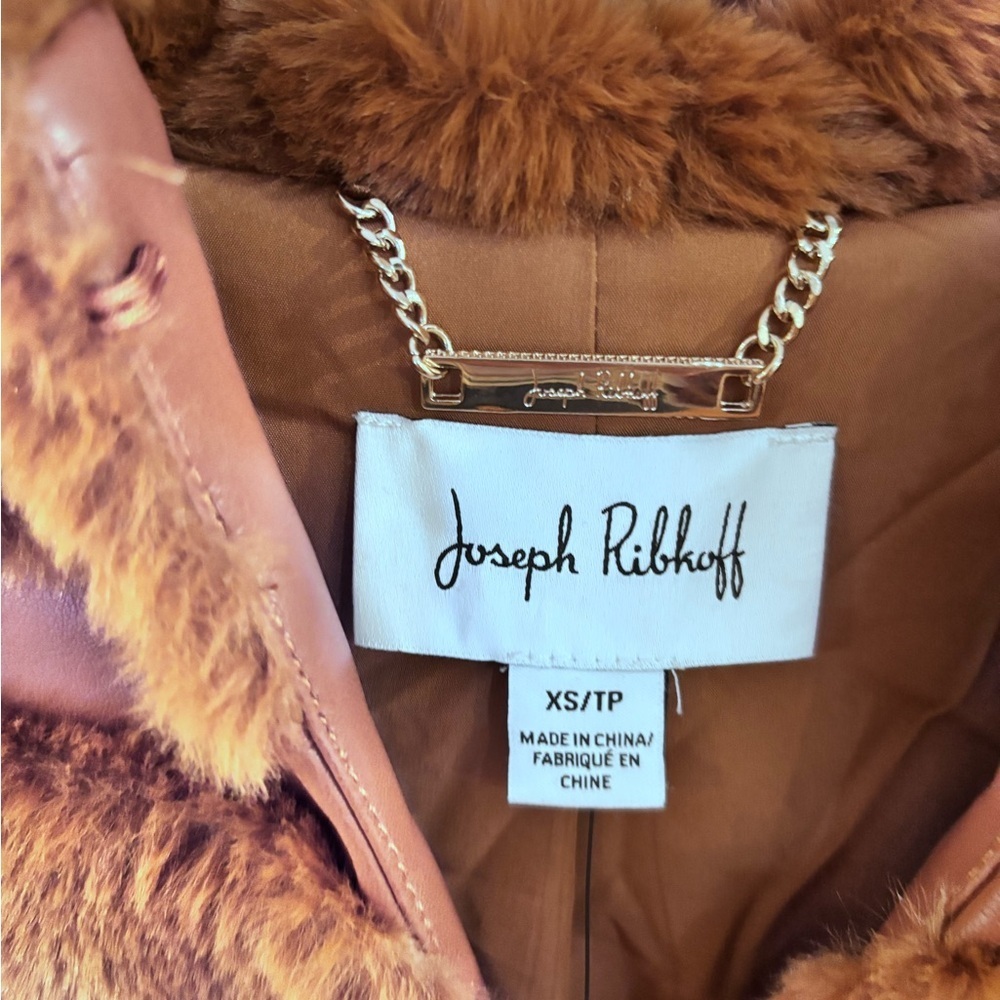 Joseph Ribkoff Chic Sleeveless Faux Fur Vest Style 223910 Woman’s XS NWT - Picture 7 of 9